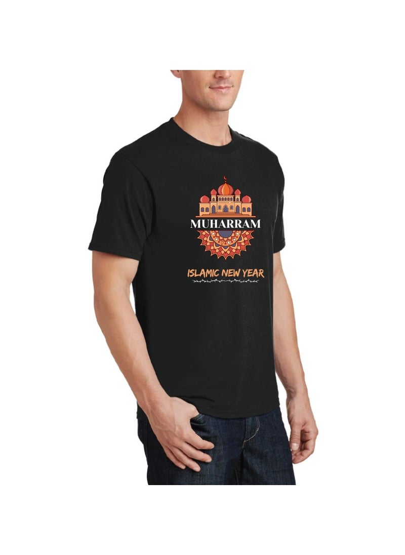 PRINTSHOP4ME - Islamic New Year Men's T-Shirt–Half Sleeve Round Neck Cotton Tshirt-Soft&Breathable Fabric Ideal For Daily Wear&Special Occasions - Image 1