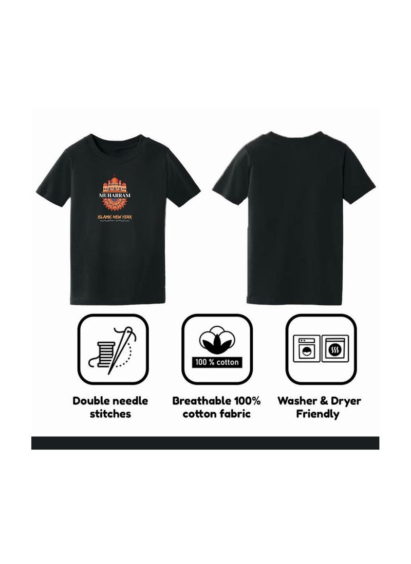 PRINTSHOP4ME - Islamic New Year Men's T-Shirt–Half Sleeve Round Neck Cotton Tshirt-Soft&Breathable Fabric Ideal For Daily Wear&Special Occasions - Image 1