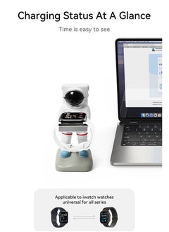 Recci Astronaut iWatch charger iWatch Charging Dock iWatch Charger Stand Holder Compatible with All Apple Watch Series  - Image 5