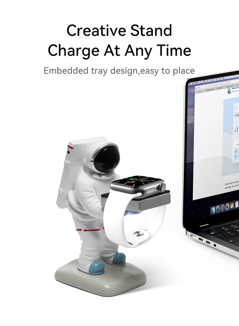 Recci Astronaut iWatch Charger iWatch Charging Dock iWatch Charger Stand Holder Compatible with All Apple Watch Series  - Image 2