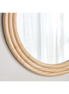 Home Box Posco Pine Wood Round Mirror 60 x 60 cm  - Image 3