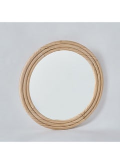 Home Box Posco Pine Wood Round Mirror 60 x 60 cm  - Image 2