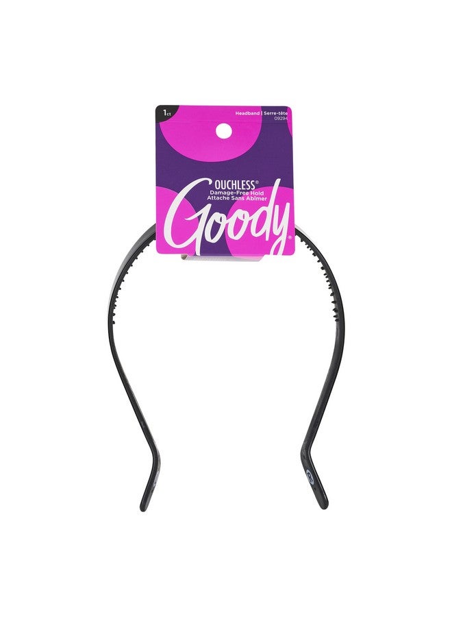 Goody Ouchless Medium Headband With Flex Tips Flex Teeth Hold Bangs & Layers In Place For A Comfortable Fit For All Hair Types Painfree Hair Accessories For Women Men Boys And Girls - Image 2