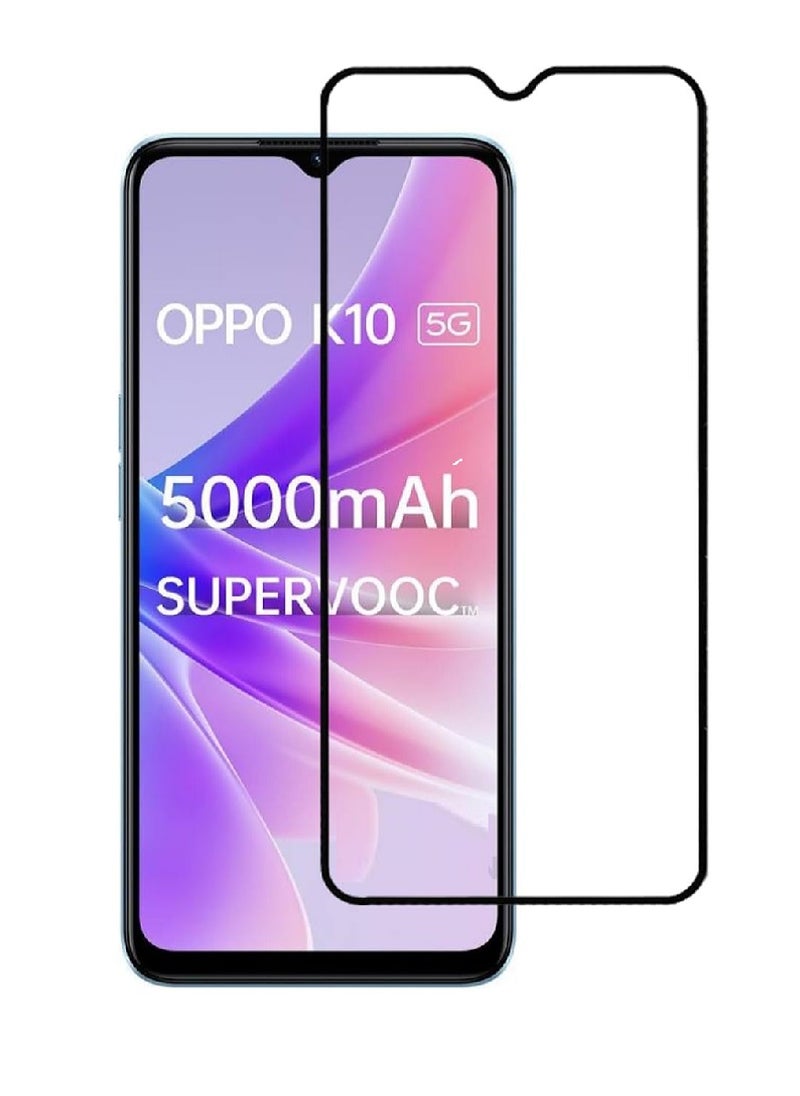 Super Tempered Glass Screen Protector 5D Designed For Oppo K10 5G Full Glue Edge to Edge Full Screen Coverage And Bubble Free - Image 1