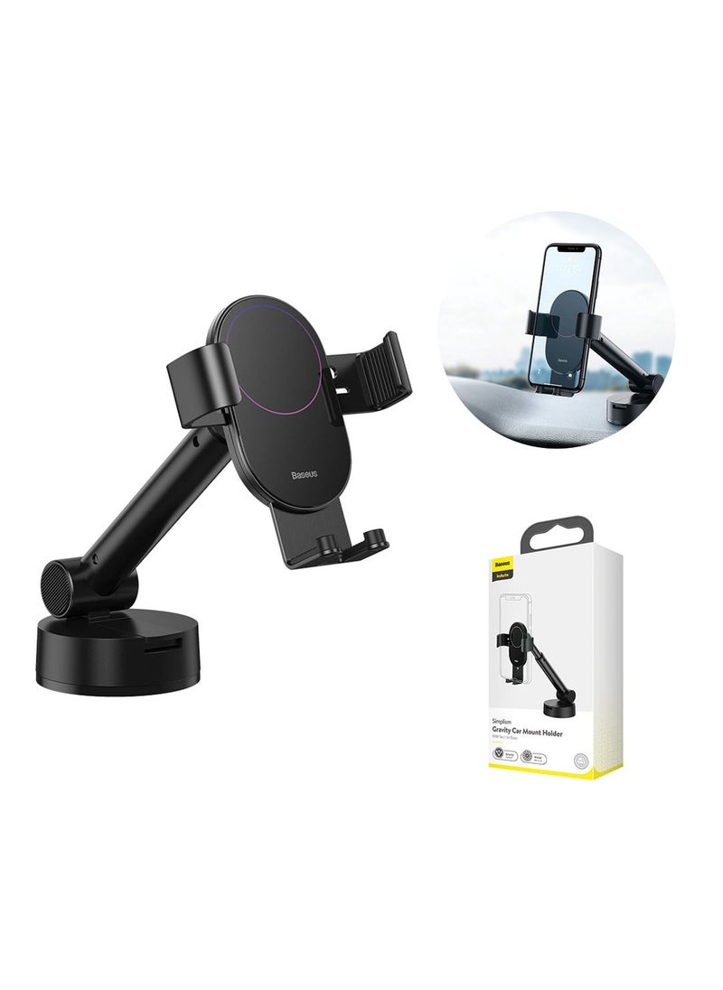 Baseus - Baseus Simplism Gravity Car Mount Holder With Suction Base - Image 1