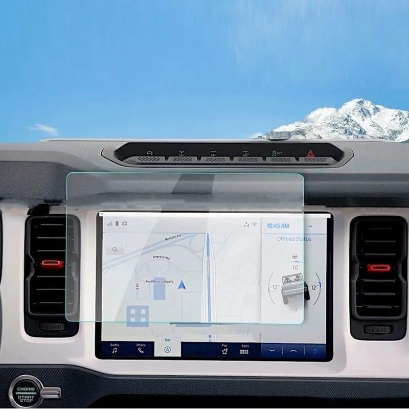 Car GPS Protective Film For Bronco 2021-2024 Tempered Glass Protector Film 12INCH 8inch Car Gps Navigation Display Screen(12inch) - Image 4