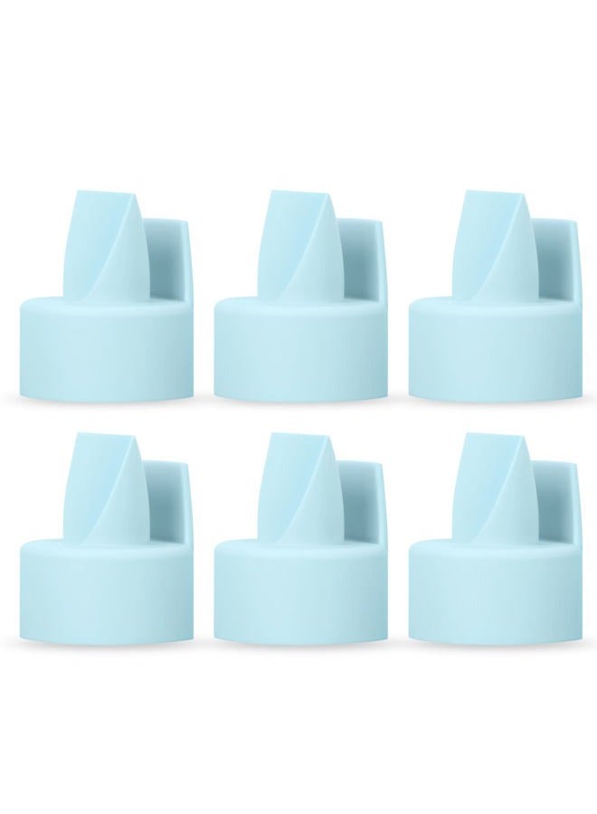 Papablic [6-Count] Papablic Duckbill Valves, Replacement Milk Valves Compatible with Spectra S1 S2 and Medela Breast Pumps Accessories, BPA & DEHP Free, Blue - Image 1