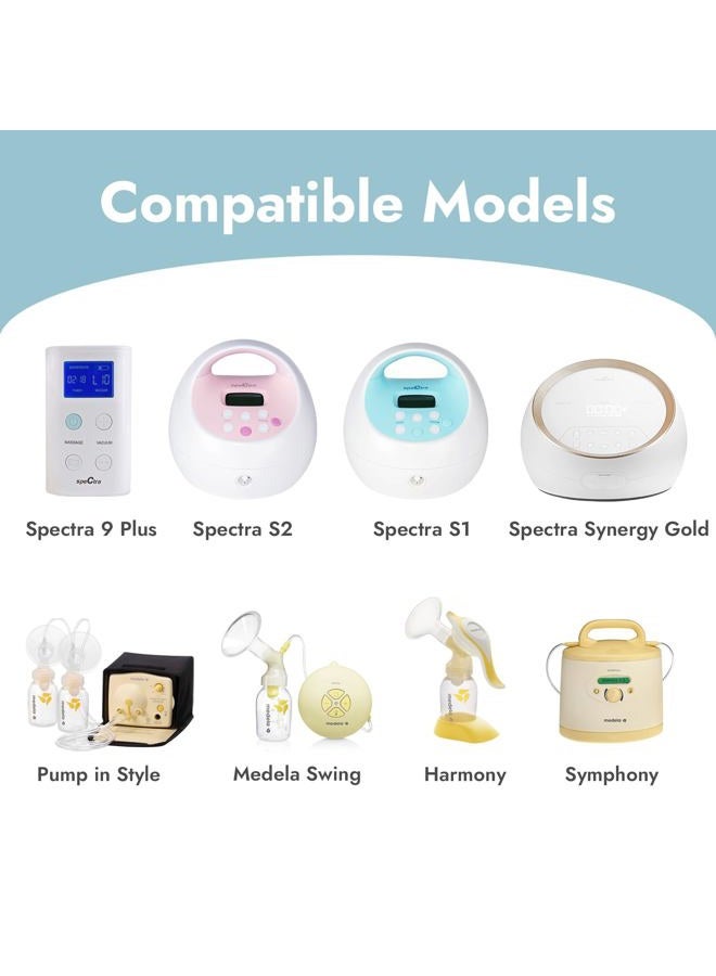 Papablic [6-Count] Papablic Duckbill Valves, Replacement Milk Valves Compatible with Spectra S1 S2 and Medela Breast Pumps Accessories, BPA & DEHP Free, Blue - Image 2