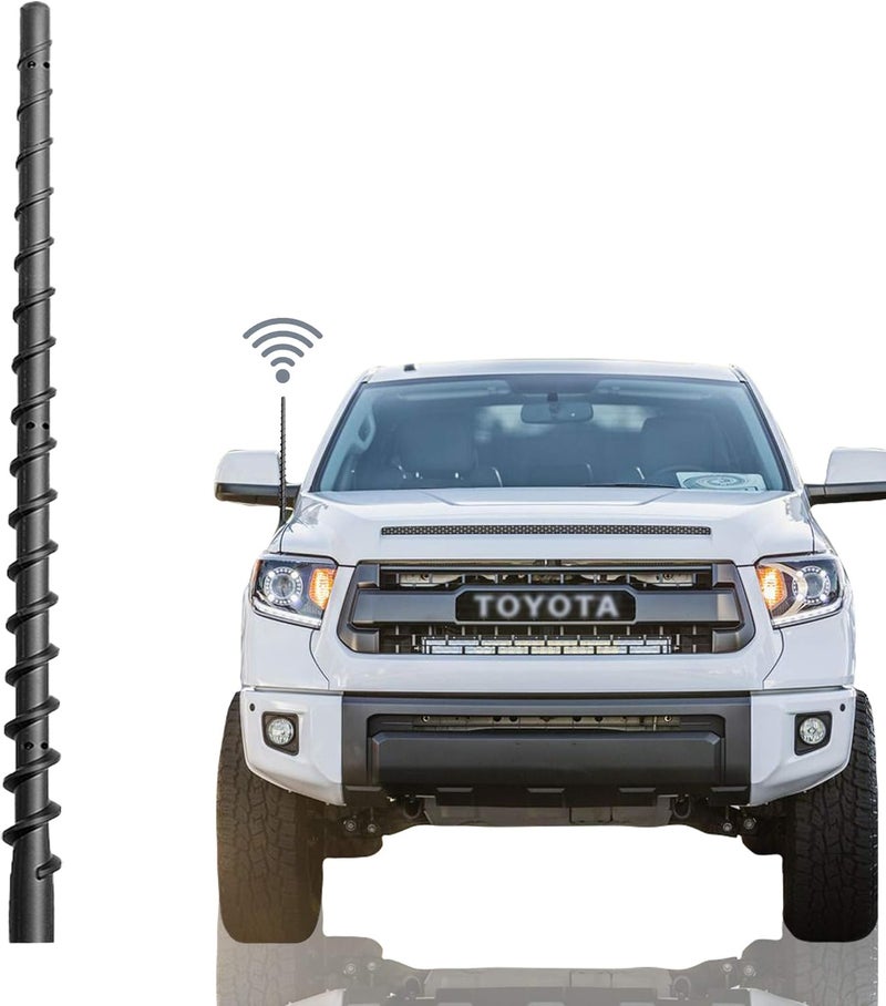 VOFONO Toyota Antenna for Tacoma, Tundra, FJ Cruiser 2000-2022 - 13 Inch Truck Antenna Replacement Upgrade for Car Radio FM AM Reception High strength upgraded material - Image 1