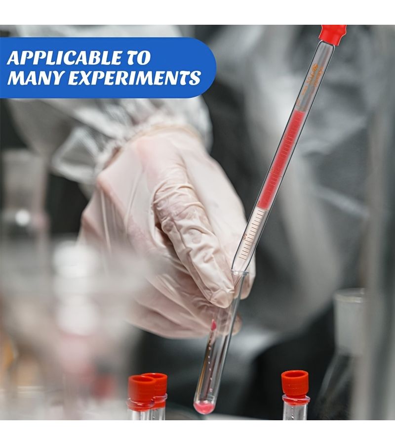 Glass Pipettes Graduated Droppers 1 Set For Medical Liquid Transfers - Image 4