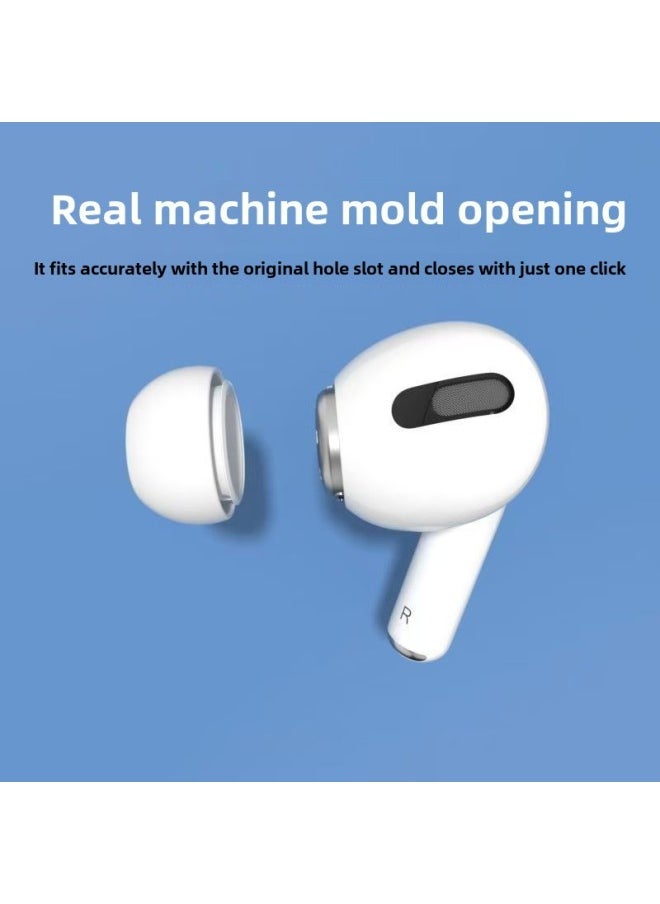 Generic - Suitable For Airpodspro Ear Cap Apple 3 Generation Pro2 Universal Earplug Earphones Silicone Protective Sleeve Earmuffs Wholesale-Specifications:White  Pure Silicone Small Size - Image 1