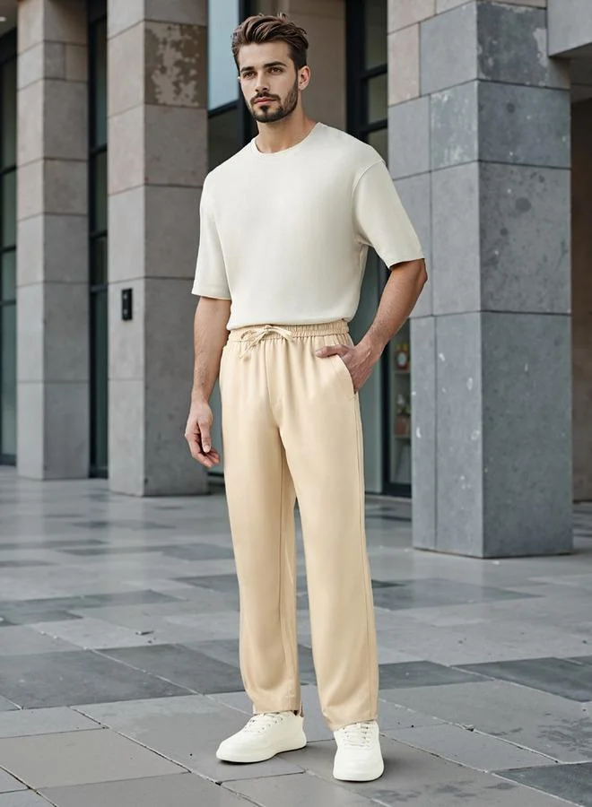 Iconic Iconic Textured Crew Neck T-shirt