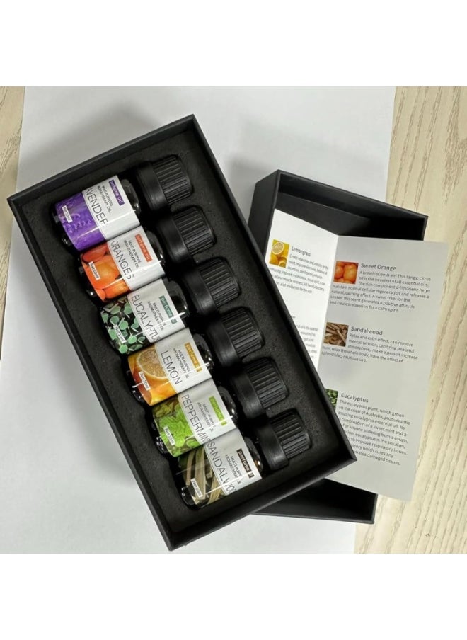 Generic Water Soluble Aromatherapy Essential Oil Set 6pcs x 10ml – Pure Natural Fragrance Oils for Diffuser, Soap Making, Candle Making – Boxed Scented Oil Kit for Relaxation and DIY Crafts  - Image 5