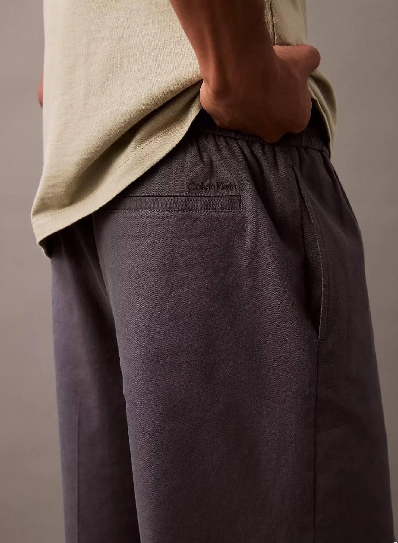 CALVIN KLEIN Linen Lyocell Shorts - Image 3