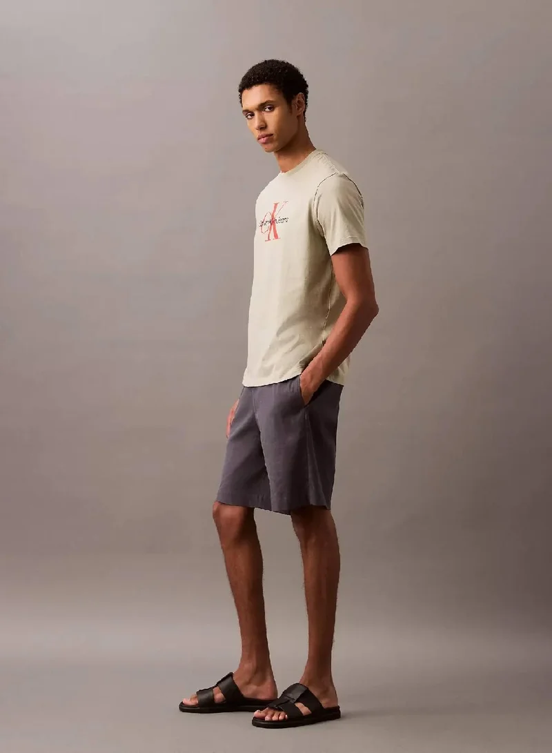Calvin Klein  Linen Lyocell Shorts for Men | Best Price UAE