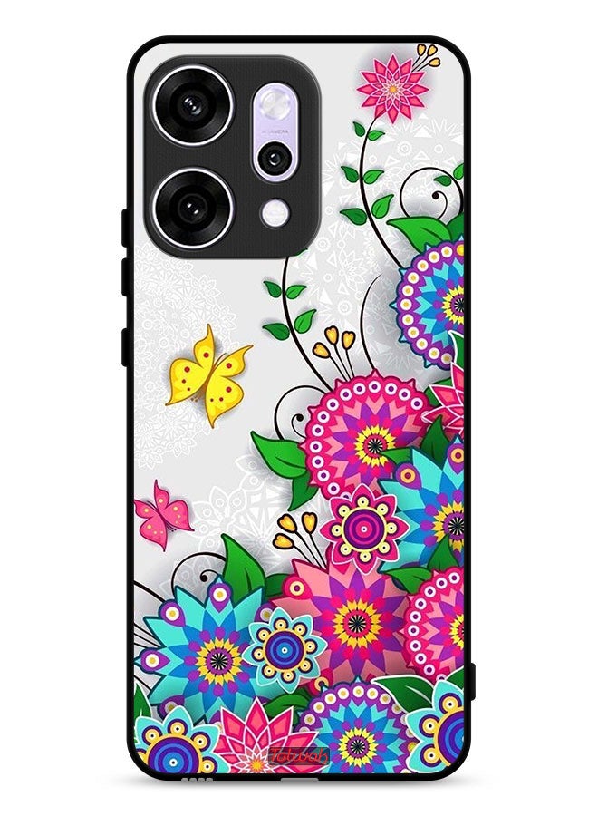Tolwak Oppo Reno14 Pro Protective Case Cover Mandala Flowers - Image 1