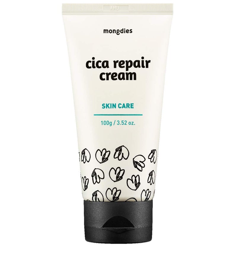 Mongdies Cica Repair Cream - Moisturizing, Hydrate, & Repair solutions for sensitive and delicate skin, Excellent grade German Derma Test, All ingredients of EWG Green Level, Natural Fragrance -100g - Image 1