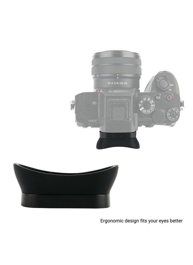 Kiorafoto - Soft Silicon Camera Viewfinder Eyecup Eye Cup Eyepiece Replacement for Sony Alpha A7R V A7RV A7R5 A7 IV A7M4 A7IV A1 & A7S III A7SIII A7S3 ILCE-7SM3 EVF Eyeshade Protector Replaces Sony FDA-EP19 - Image 1