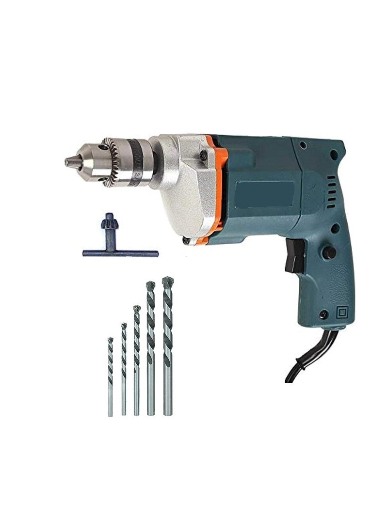 XDLB XDLB ELECTRIC DRILL MACHINE 10MM 5PCS BIT HEAVY DUTY FOR HOME USE AND DRILLING WALL Colours As Per Availability  - Image 1