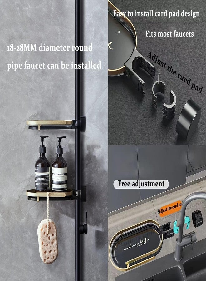 Deoxys Faucet Rack, Stainless Steel Kitchen Storage Rack, Bathroom Rack, Shower Organiser, Sponge Holder, Soap Dishes - Image 3