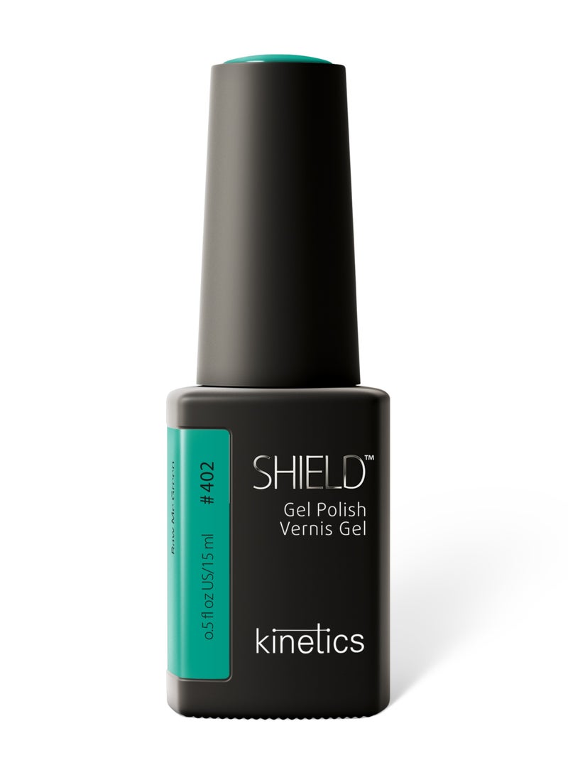 KINETICS SHIELD GEL POLISH 15 ML | #402 RAW ME GREEN - Image 1