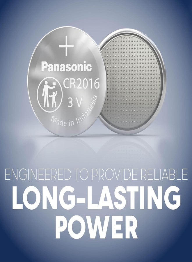 Panasonic CR2016 3.0 Volt Long Lasting Lithium Coin Cell Batteries in Child Resistant, Standards Based Packaging, 10-Battery Pack - Image 2