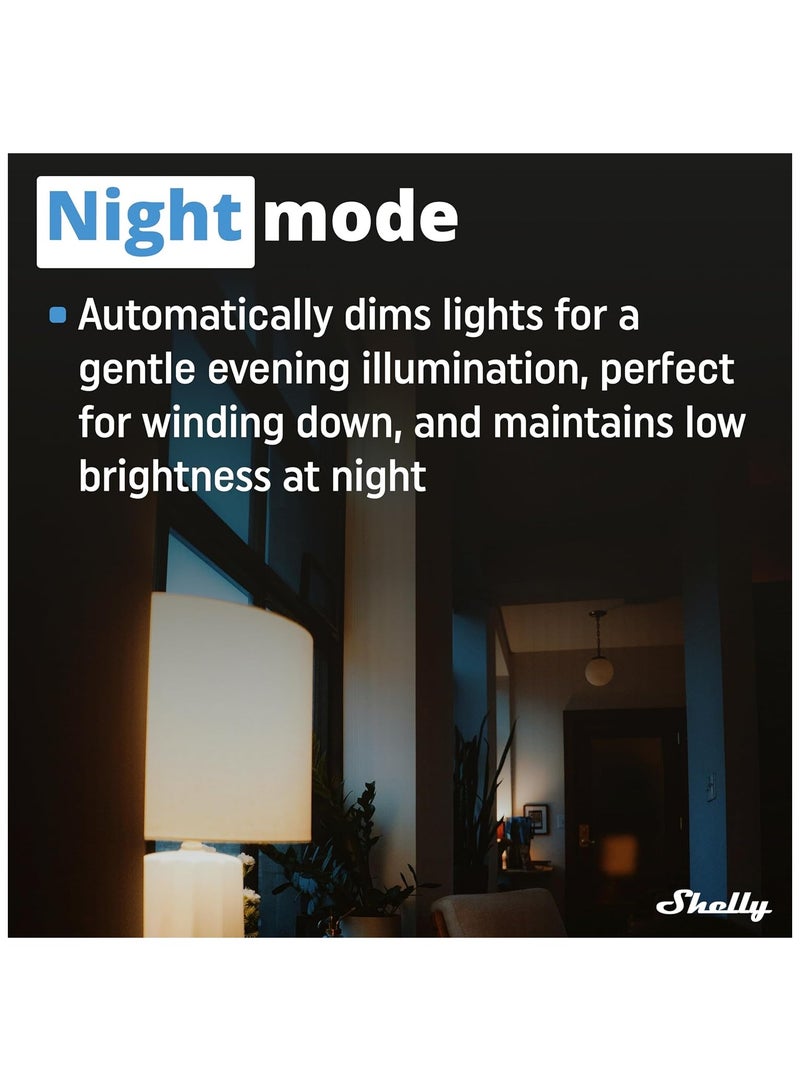 شيلي بلس RGBW PM | جهاز تحكم عن بُعد ذكي يعمل بالواي فاي لشرائط LED RGBW مع قياس الطاقة | أتمتة المنزل | بوابة بلوتوث - Image 5