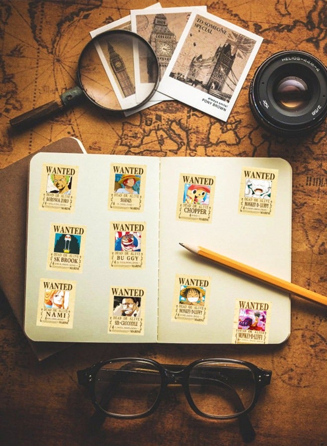 مجموعة ملصقات أنمي ون بيس (50 قطعة) ضد الماء – للابتوب والزجاجات والدفاتر - Image 4