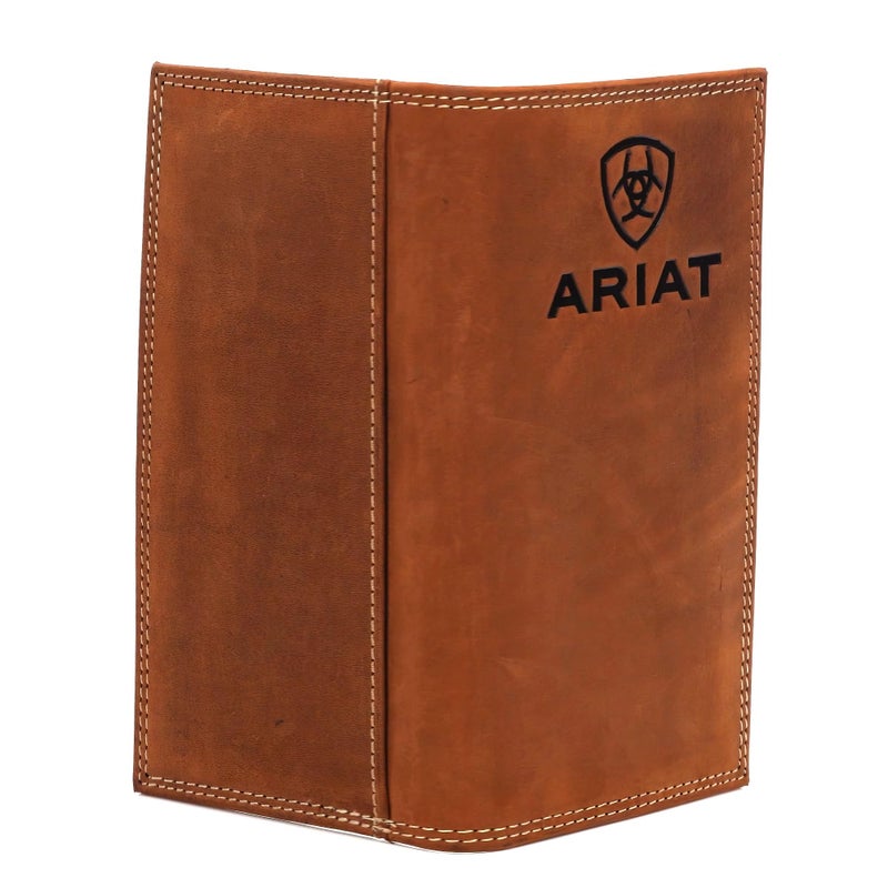 Ariat Rodeo Wallet Emboss Shield & Script Medium Brown, Leather One Size - Image 2
