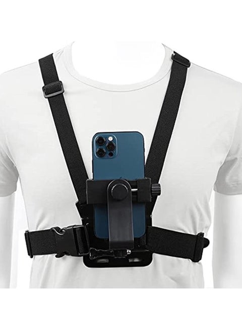 Mobile Phone Chest Mount Harness Strap Holder Cell Phone Clip Action Camera Pov For Samsung Iphone Plus Etc