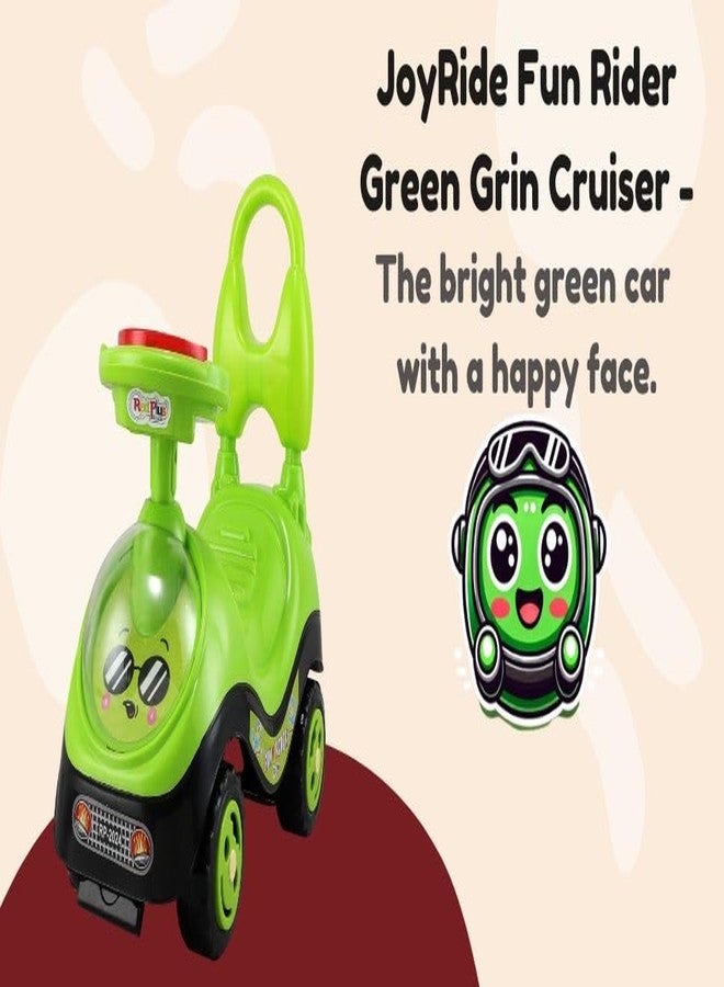 JoyRide Fun Rider Ride on & Car for Kids with Light,Music & Horn Steering, Push Car for Baby with Backrest, Safety Guard & Big Wheels, Ride on for Kids 1 to 3 Years Upto 25 Kgs (Green) - Image 3