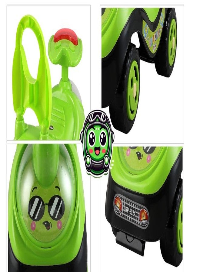 JoyRide Fun Rider Ride on & Car for Kids with Light,Music & Horn Steering, Push Car for Baby with Backrest, Safety Guard & Big Wheels, Ride on for Kids 1 to 3 Years Upto 25 Kgs (Green) - Image 4