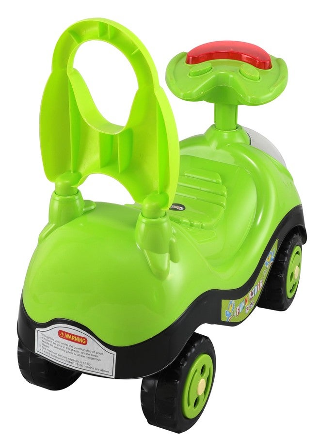 JoyRide Fun Rider Ride on & Car for Kids with Light,Music & Horn Steering, Push Car for Baby with Backrest, Safety Guard & Big Wheels, Ride on for Kids 1 to 3 Years Upto 25 Kgs (Green) - Image 5