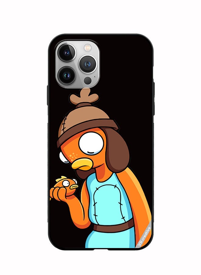 VR CREATIVE Protective Case Cover For Apple iPhone 11 Pro Max Funny Fishstick Design Multicolour - Image 1