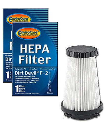 EnviroCare Premium Replacement HEPA Filtration Vacuum Cleaner Filters Designed to fit Dirt Devil Dynamite, Quickvac, Power Stick, and Power Reach Uprights. Type F2 2 Filters - Image 5