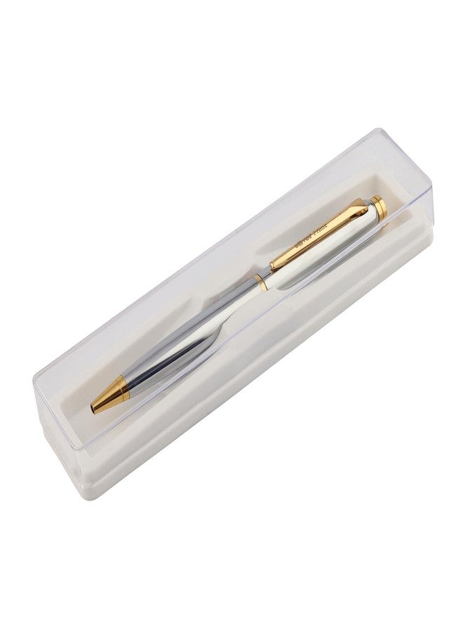 Oliver Prime CN G Executive Ball Pen – Premium Chrome Finish with Gold Detailing & Smooth Twist Action - Image 5