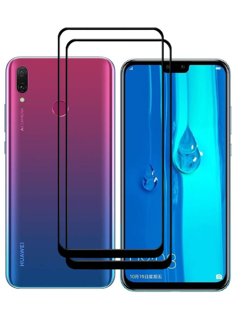ACLIX 2 Pieces Antistatic ESD Dustproof Premium Quality High Definition Tempered Glass Screen Protector Designed For Huawei Y9 (2019) - Image 1