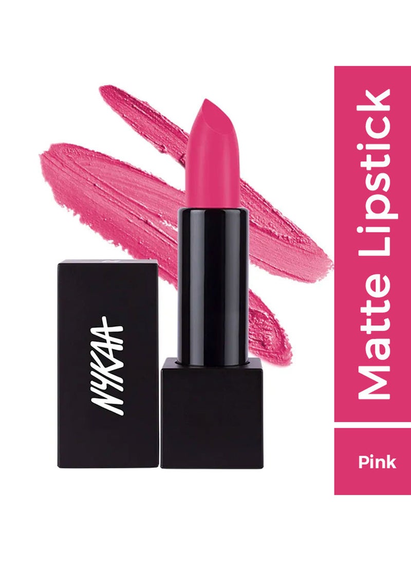 Pink Super Matte Finish Lipstick With Jojoba Oil Fortified Formula