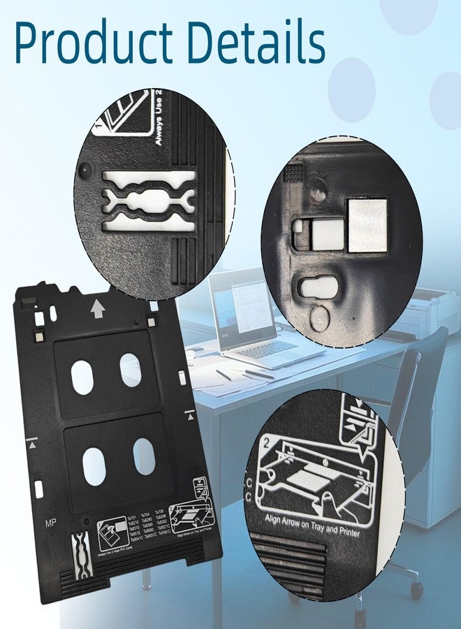 Youqsm Inkjet PVC ID Card Tray Compatible with Canon PIXMA TS703 TS704 TS705 TS709 TS701 TS702 TS82xx,TS83xx,TS95xx Series Printers,Canon MP/Multi-Purpose Tray Printers - Image 5