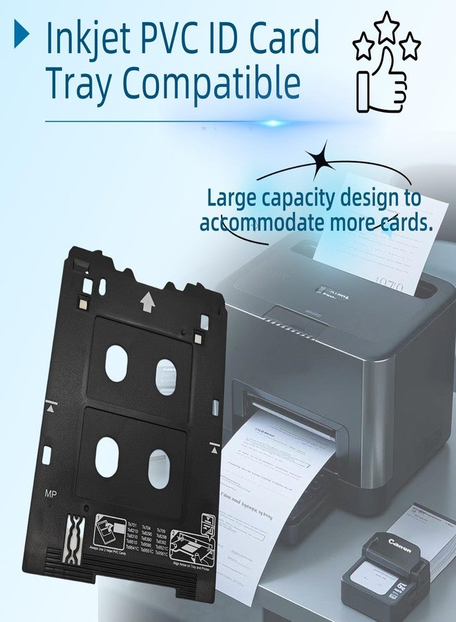 Youqsm Inkjet PVC ID Card Tray Compatible with Canon PIXMA TS703 TS704 TS705 TS709 TS701 TS702 TS82xx,TS83xx,TS95xx Series Printers,Canon MP/Multi-Purpose Tray Printers - Image 2
