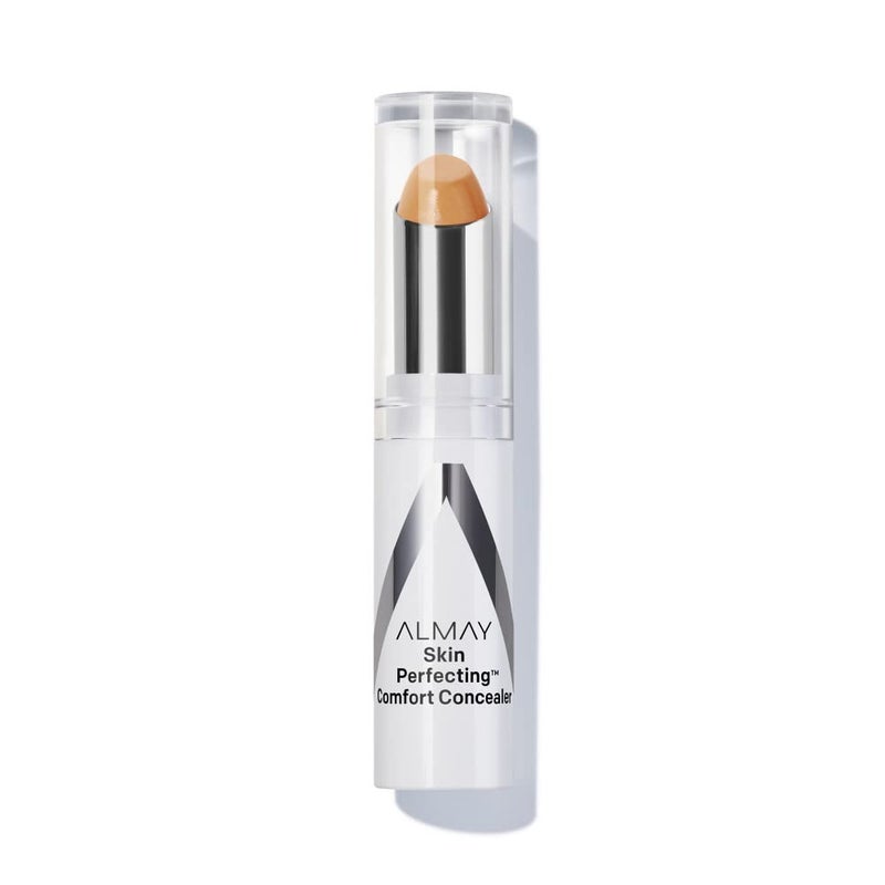 Almay Skin Perfecting Comfort Concealer, Face Makeup, Full Coverage, Natural Looking Finish, Cruelty-Free, Hypoallergenic, Dermatologist Tested, 220 Deep, 1 Count - Image 1
