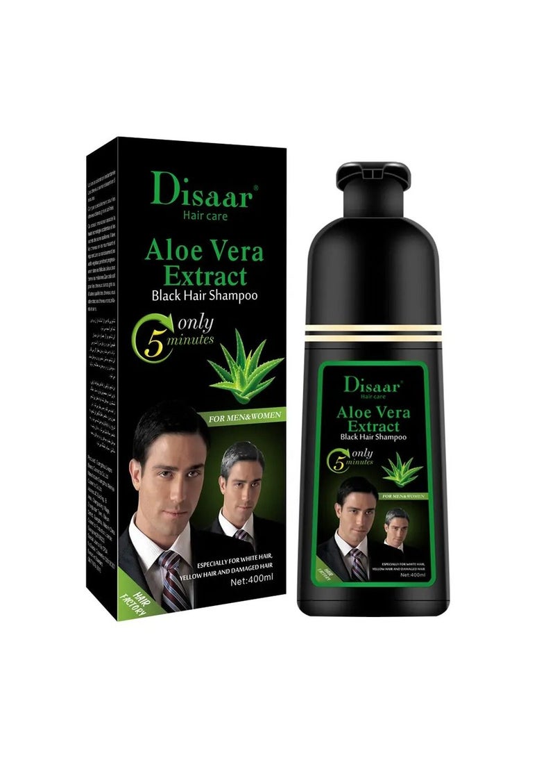 Disaar Disaar Aloe Vera Extract Black Hair  Shampoo 400ml  - Image 1