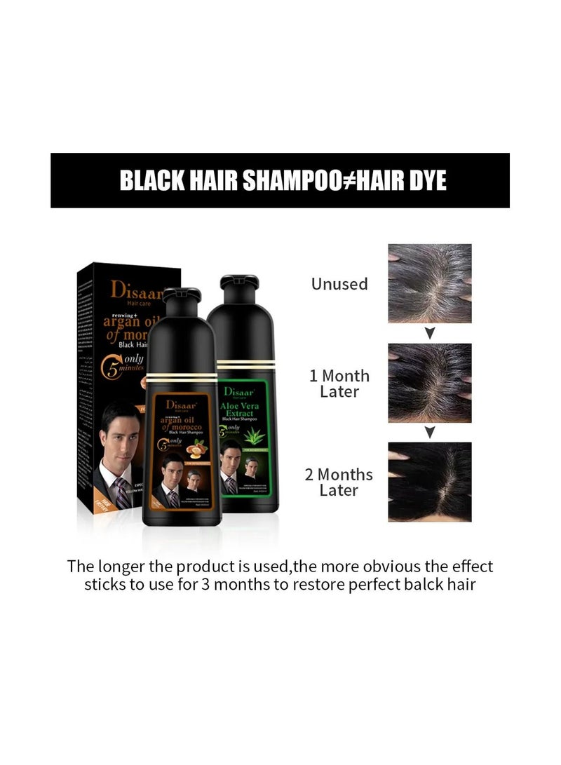 Disaar Disaar Aloe Vera Extract Black Hair  Shampoo 400ml  - Image 2