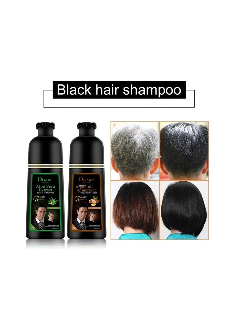 Disaar Disaar Aloe Vera Extract Black Hair  Shampoo 400ml  - Image 3