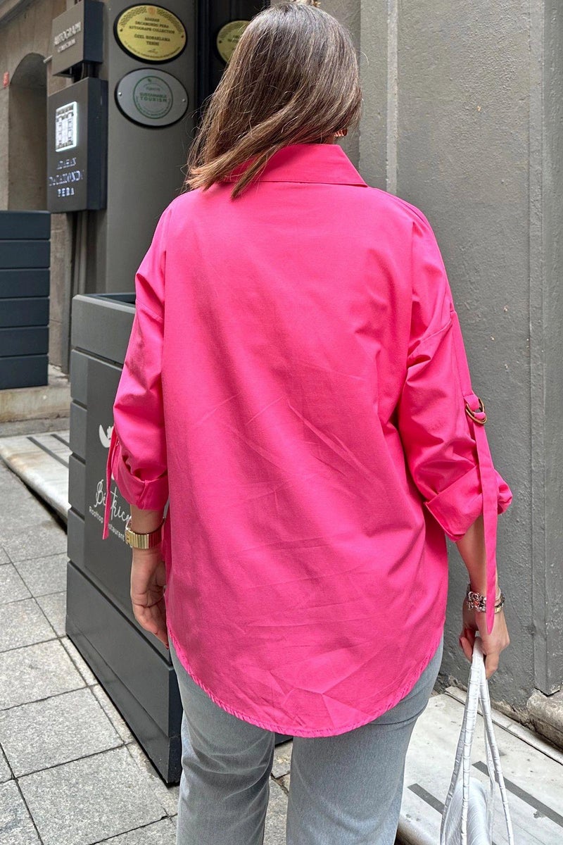 Weshaya قميص نسائي فوشيا - Image 2