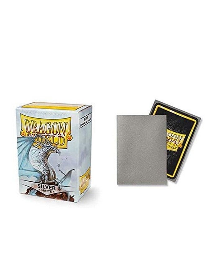 dragon shield 5 Packs Dragon Shield Matte Silver Standard Size 100 ct Card Sleeves Value Bundle! - Image 3