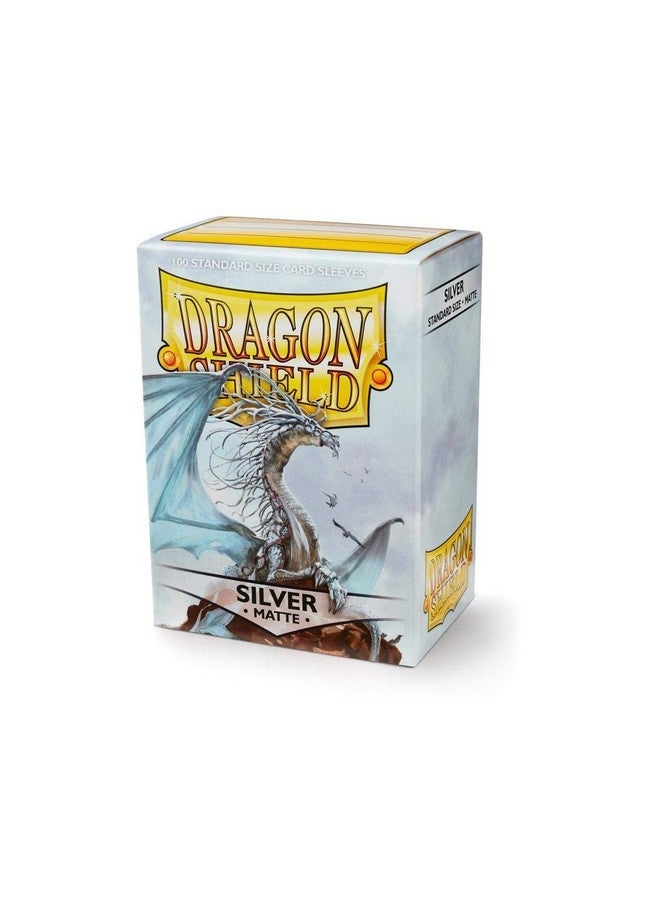 dragon shield 5 Packs Dragon Shield Matte Silver Standard Size 100 ct Card Sleeves Value Bundle! - Image 4