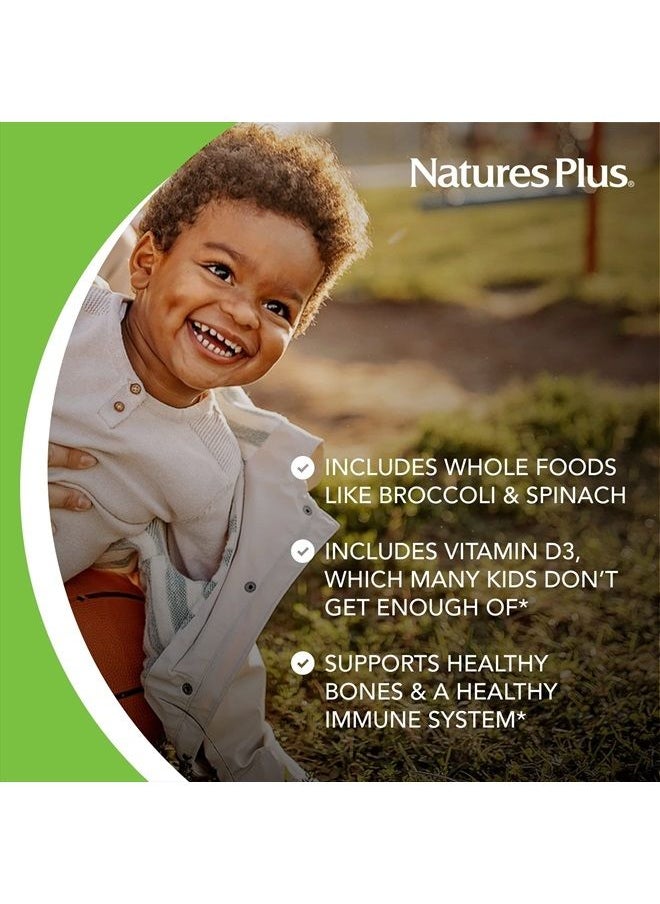 Nature's Plus - NaturesPlus Animal Parade Children's Liquid Multivitamin - Tropical Berry Flavor - 8 fl oz - Whole Food Supplement - Vegetarian, Gluten Free - 16 Servings - Image 1