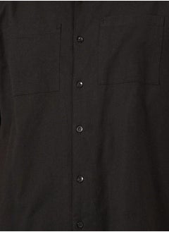 Styli Plain Linen Blend Relaxed Fit Shirt and Shorts Co-Ords  - Image 3