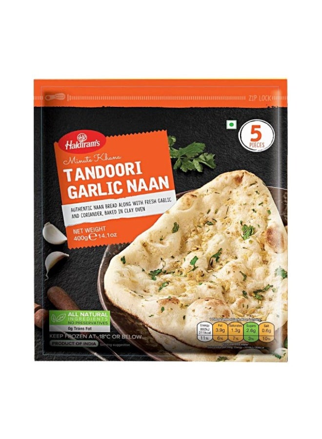 Garlic Naan 400g - 5 pieces